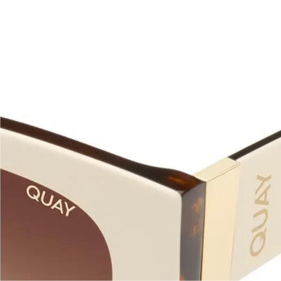 Quay AFTER HOURS Bone / Tortoise Polarized Sunglasses NWT - Picture 7 of 8